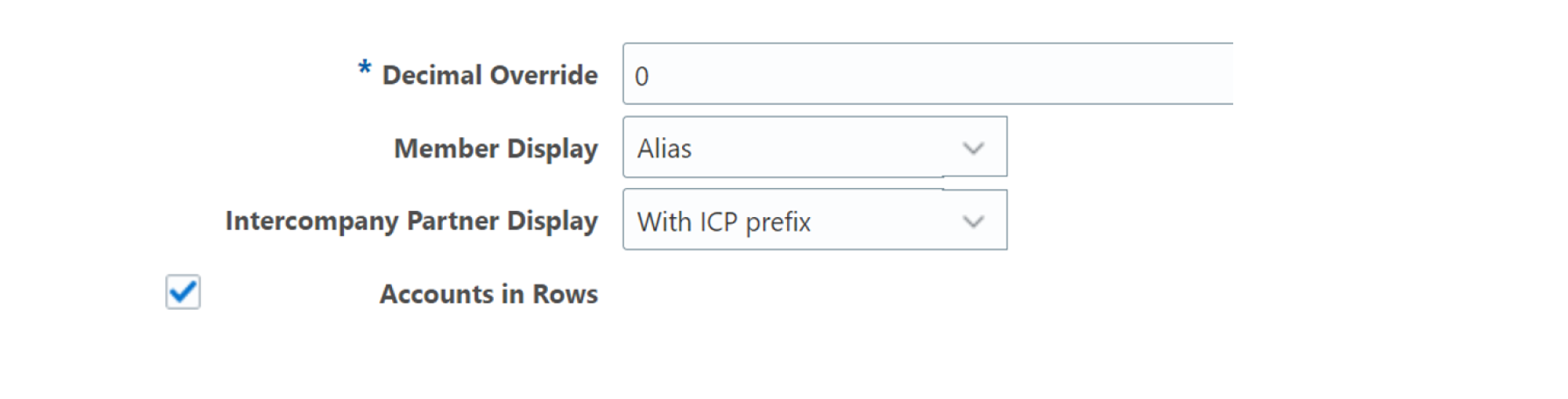 Screenshot of Oracle Financial Close and Consolidation application showing the new features for Intercompany Matching report